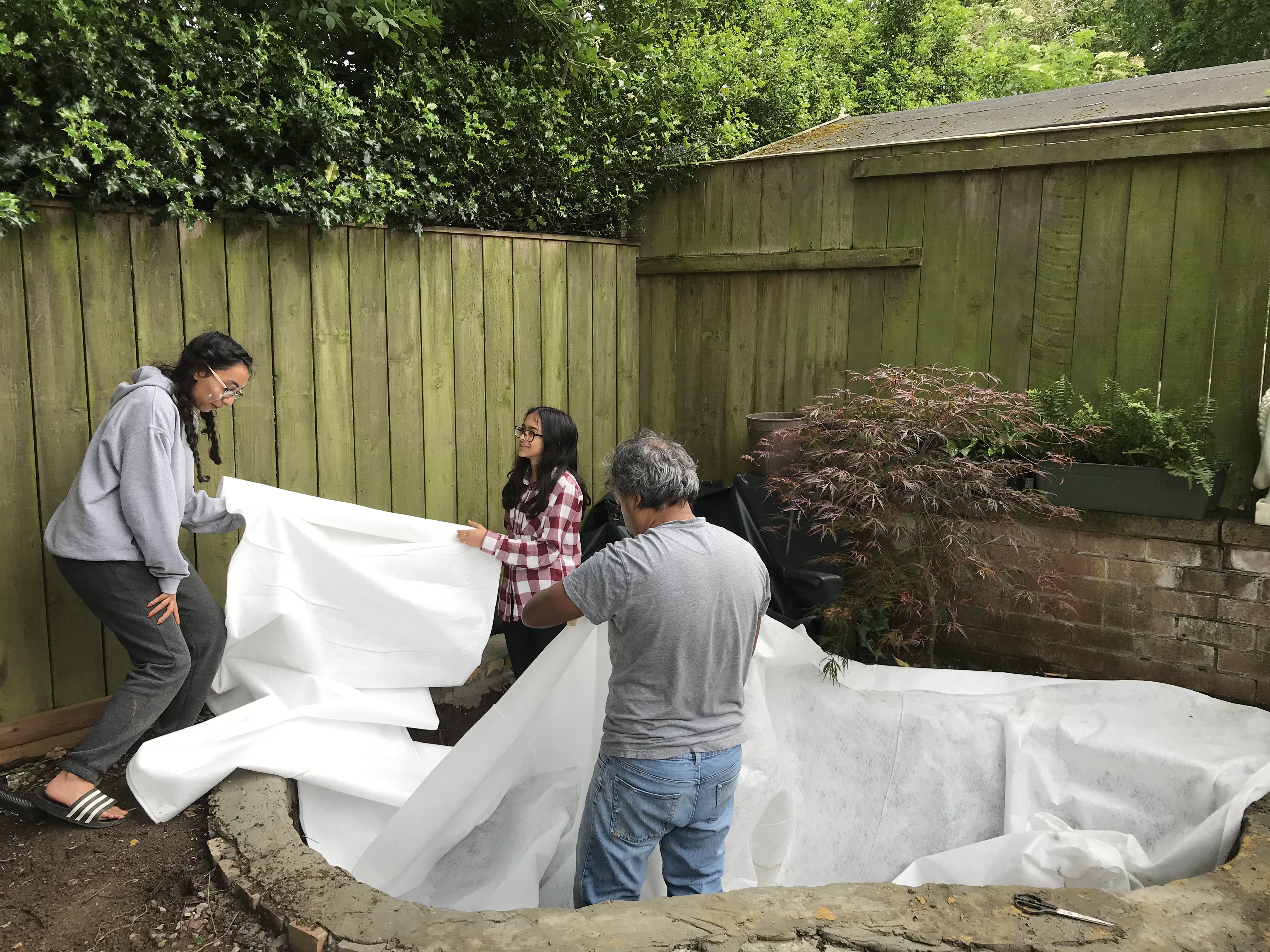 Garden Pond - Liner Installation